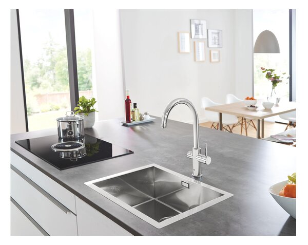 GROHE Blue Home - Startovní sada s výpustí ve tvaru C, Chrom 31455001