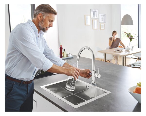 GROHE Blue Home - Startovní sada s výpustí ve tvaru C, Chrom 31455001