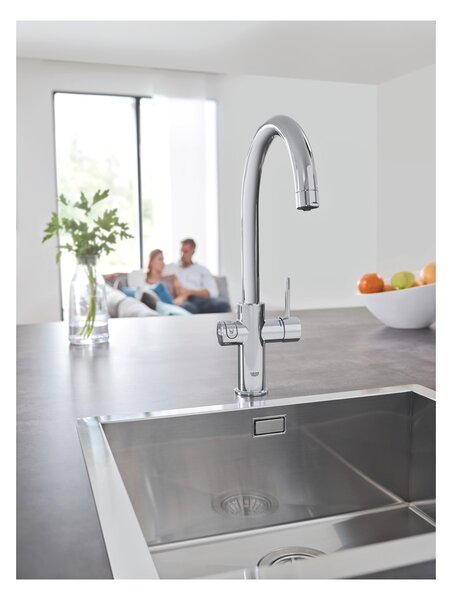GROHE Blue Home - Startovní sada s výpustí ve tvaru C, Chrom 31455001