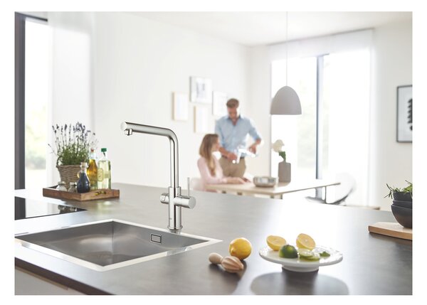 GROHE Blue Home - Startovní sada s výpustí ve tvaru L, Chrom 31454001