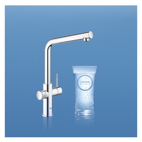 GROHE Blue Home - Startovní sada s výpustí ve tvaru L, Chrom 31454001