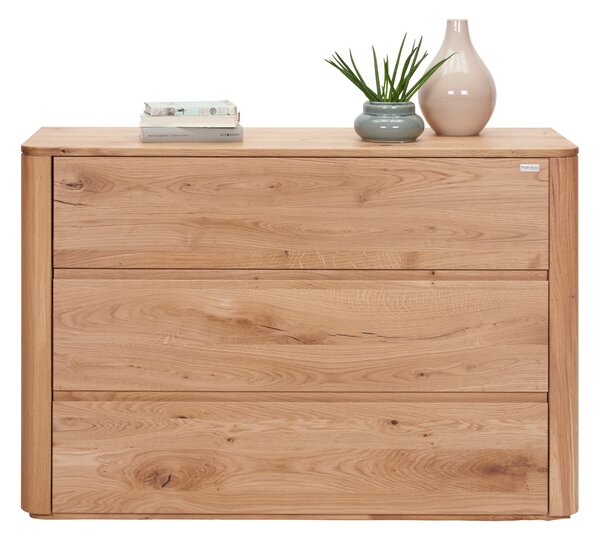 ŠIROKÁ KOMODA, divoký dub, barvy dubu, 120/82/42 cm Valnatura - Široké komody