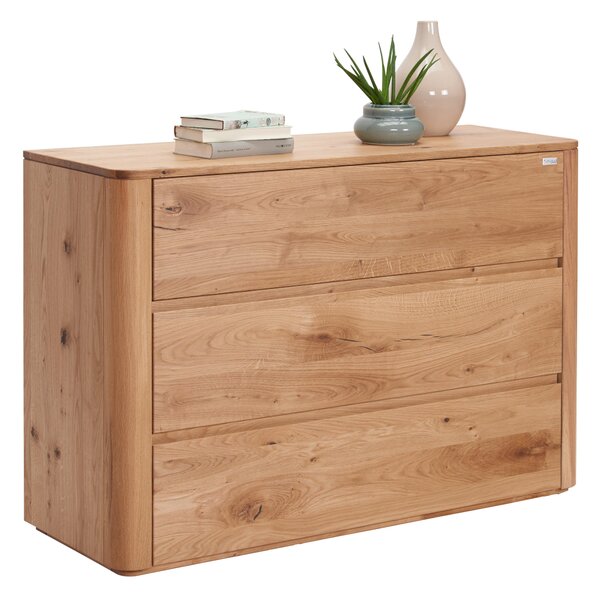ŠIROKÁ KOMODA, divoký dub, barvy dubu, 120/82/42 cm Valnatura - Široké komody
