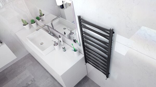 Regnis 3D Slza, Topné těleso 440x1205mm, 521W, černá matná, L3D120/40/black