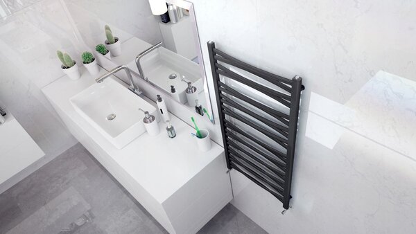 Regnis 3D Slza, Topné těleso 440x1205mm, 521W, černá matná, L3D120/40/black