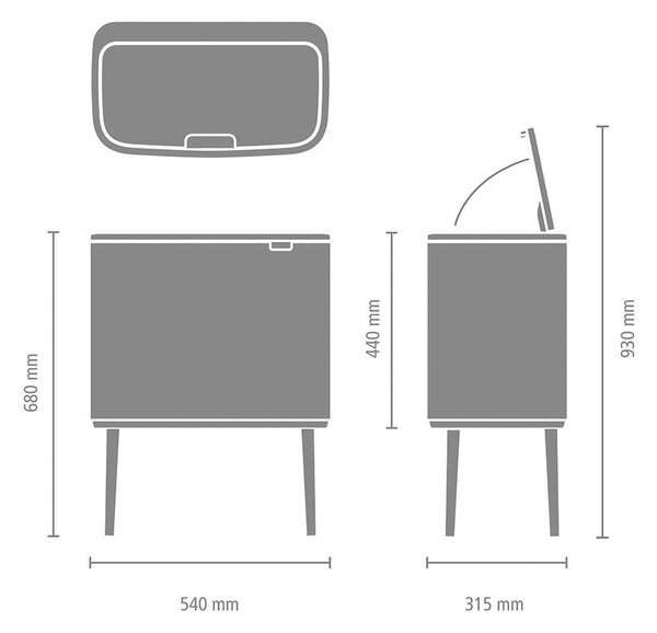 ODPADKOVÝ KOŠ 34 l Brabantia - Odpadkové koše