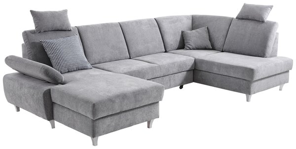 SEDACÍ SOUPRAVA, textil, světle šedá Cantus - Sedací soupravy