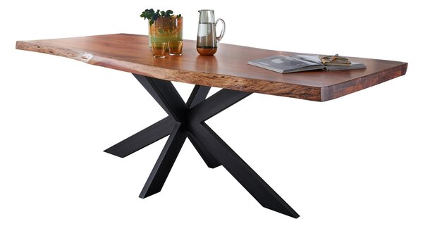 JÍDELNÍ STŮL, akácie, barvy akácie, 180/90/76 cm P & B - Jídelní stoly, Online Only