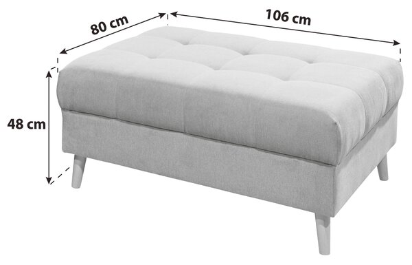 TABURET, textil, kompozitní dřevo, 106/48/80 cm MID.YOU - Online Only křesla & taburety, Online Only
