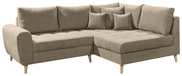 ROHOVÁ SEDAČKA, textil, kompozitní dřevo, pískové barvy MID.YOU - Sedací soupravy, Online Only
