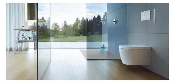 Duravit SensoWash® Starck f Lite Compact - Bidetové sedátko s keramikou, bílá 650001012004310