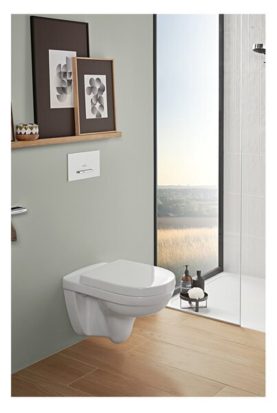 Villeroy & Boch O.Novo Combi-Pack - SET Závěsné WC + sedátko SoftClosing, alpská bílá 5660HR01