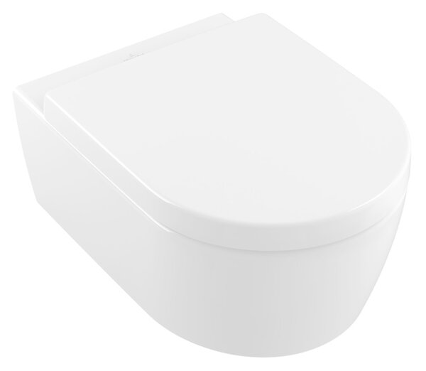 VILLEROY & BOCH AVENTO - COMBI PACK WC závesné DirectFlush + sedátko s poklopom SoftClosing, biela Alpin CeramicPlus 5656HRR1