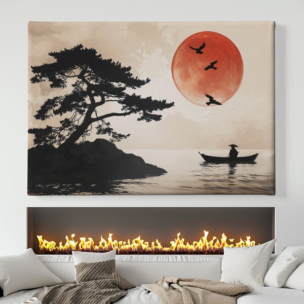 Obraz na plátně - Strom života Starý dub a převozník Yakuta FeelHappy.cz Velikost obrazu (šířka x výška): 60 x 40 cm