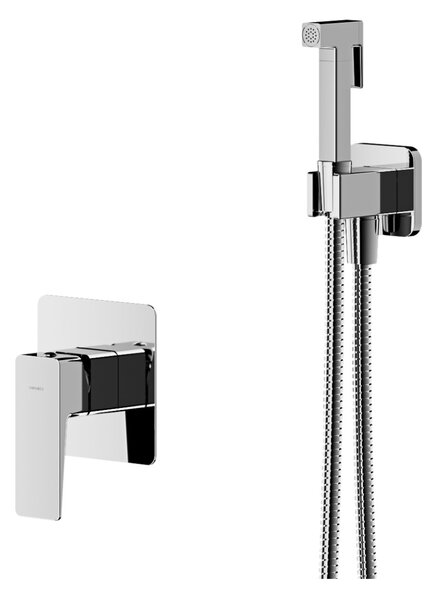 Omnires Parma baterie s bidetovou sprchou pod omítku chrom SYSPMBI1CR