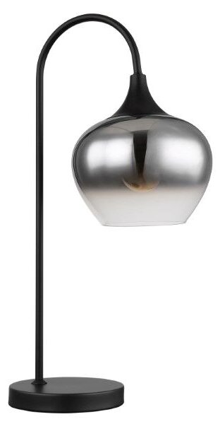 GLOBO 15548T MAXY stolní lampička V540mm 1xE27 matná černá, kouřová