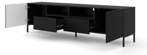 TV stolek/skříňka Surfy 2D (černá + černá)