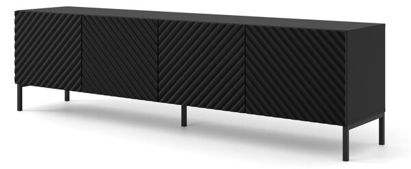 TV stolek/skříňka Surfy 4D (černá + černá)