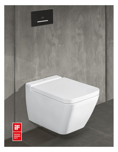 Villeroy & Boch Finion - Závěsné WC, Rimless, alpská bílá CeramicPlus 4664R0R1