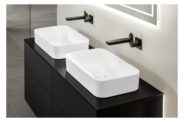 Villeroy & Boch Finion - Umyvadlová mísa 600x350 mm, bez přepadu, alpská bílá CeramicPlus 414361R1