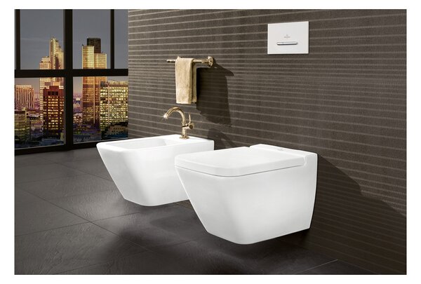 Villeroy & Boch Finion - Závěsné WC, Rimless, alpská bílá CeramicPlus 4664R0R1