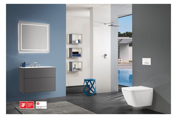 Villeroy & Boch Finion - Závěsné WC, Rimless, alpská bílá CeramicPlus 4664R0R1