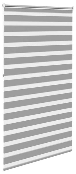 Zebrová roleta 120,9 x 230 cm, šířka látky 116,7 cm, šedá 240219