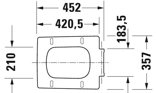 Duravit Viu - WC sedátko, Bílá 0021190000