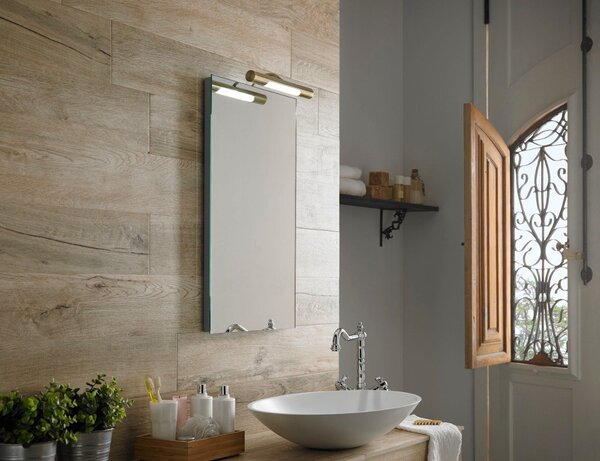 Sapho Sapho, ANDREA LED svítilna, 5W, 284x32x134mm, bronz, E26717CI