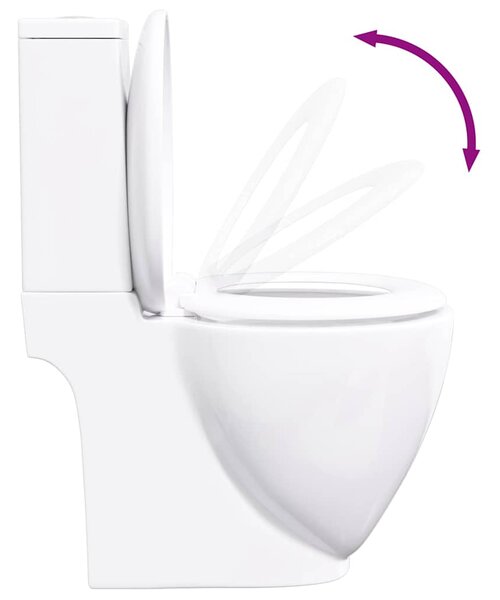 Keramické WC zadní odpad bílé 240376