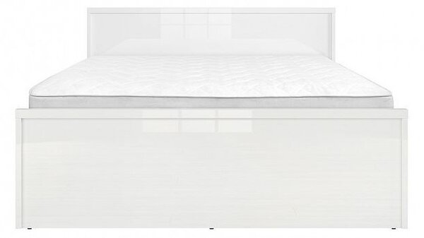 BRW PORI LOZ/160 postel, bílý lesk