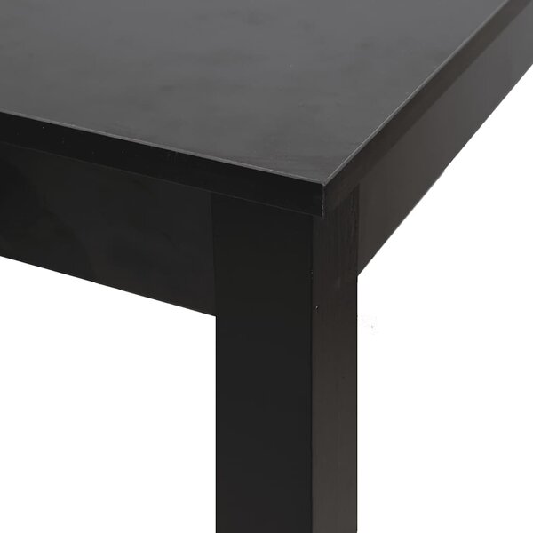 Barový stůl MDF černý 115 x 55 x 107 cm 240378