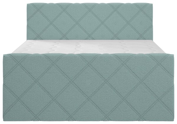 POSTEL BOXSPRING, 180/200 cm, mátově šedá Esposa - Postele s úložným prostorem