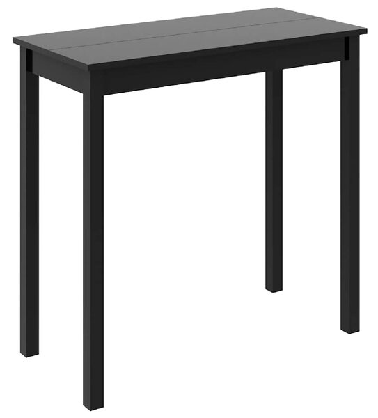 Barový stůl MDF černý 115 x 55 x 107 cm 240378