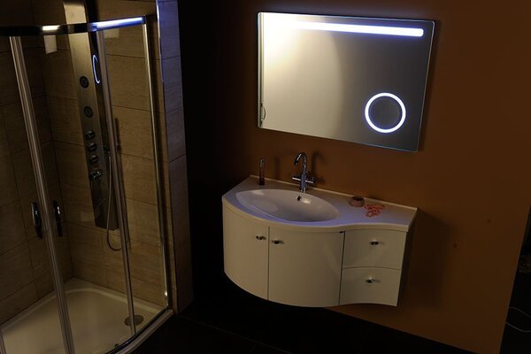 Sapho Sapho, ASTRO LED podsvícené zrcadlo 1000x700mm, kosmetické zrcátko, MIRL4