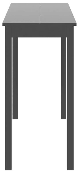 Barový stůl MDF černý 115 x 55 x 107 cm 240378