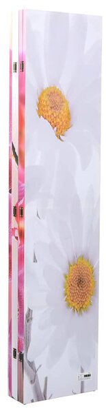 Skládací paraván 200 x 170 cm květina 240479