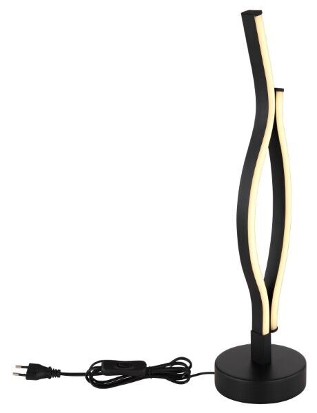 GLOBO 67206T GERONIMO stolní lampička V470mm LED 12W/460lm 3000K matná černá