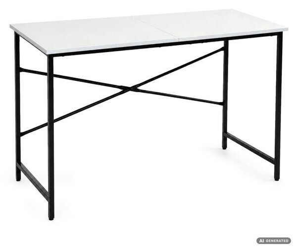 Kancelářský stůl SIMPLE bílý / černé nohy