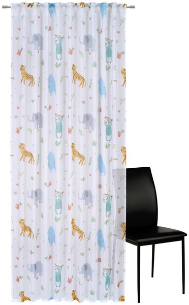DĚTSKÝ ZÁVĚS, průhledné, 140/245 cm Ben'n'jen - Dětské závěsy