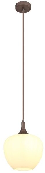 GLOBO 15548HC MAXY závěsné svítidlo D240mm 1xE27 kávová, bílá