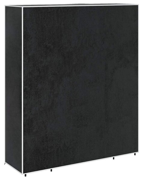 Látková šatní skříň s přihrádkami a tyčemi 45x150x176 cm černá 240495