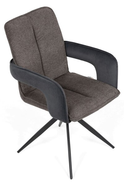 Jídelní židle otočná 180° DCH-F1146 GREY2 šedá