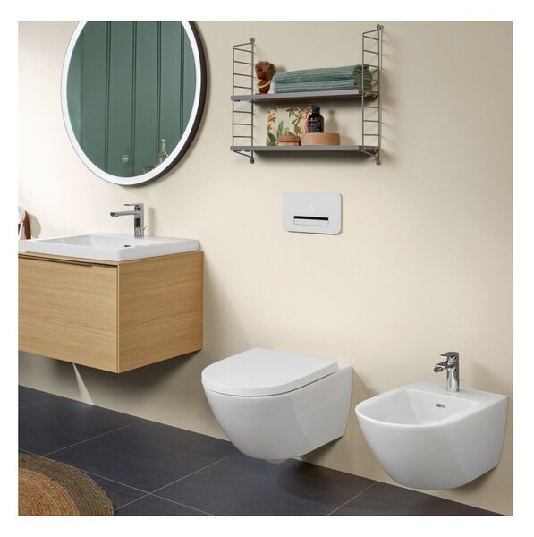 Villeroy & Boch Subway 3.0 - Bidet závěsný 375x560 mm, alpská bílá 44700001