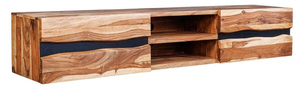 Designový závěsný TV stolek Argentinas 160 cm Sheesham