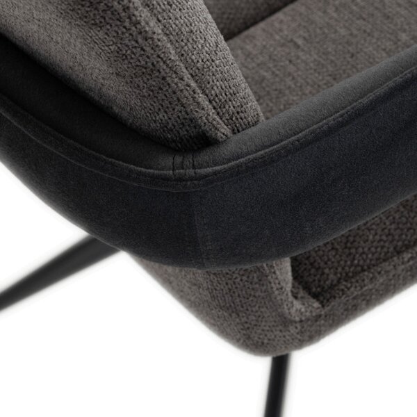 Jídelní židle otočná 180° DCH-F1146 GREY2 šedá