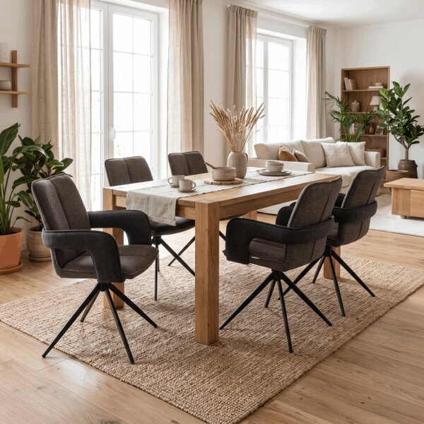 Jídelní židle otočná 180° DCH-F1146 GREY2 šedá