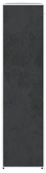 Látková šatní skříň s přihrádkami a tyčemi 45x150x176 cm černá 240495