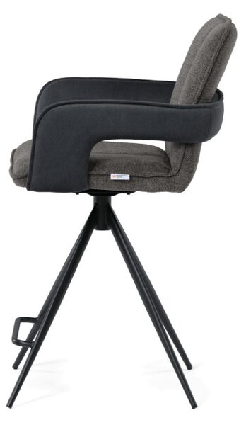 Barová židle otočná 180° AUB-F1146 GREY2 šedá