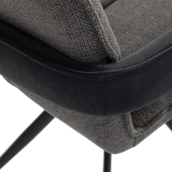 Barová židle otočná 180° AUB-F1146 GREY2 šedá